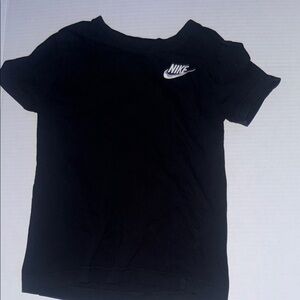 Nike Black Tee with White Logo